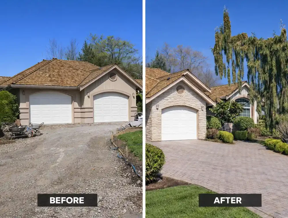 Paver Driveway — Paving · Paramus by NJ Gold Star Construction