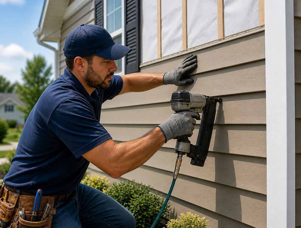 Siding & Stone Veneer Chimney — Siding · North Jersey by NJ Gold Star Construction