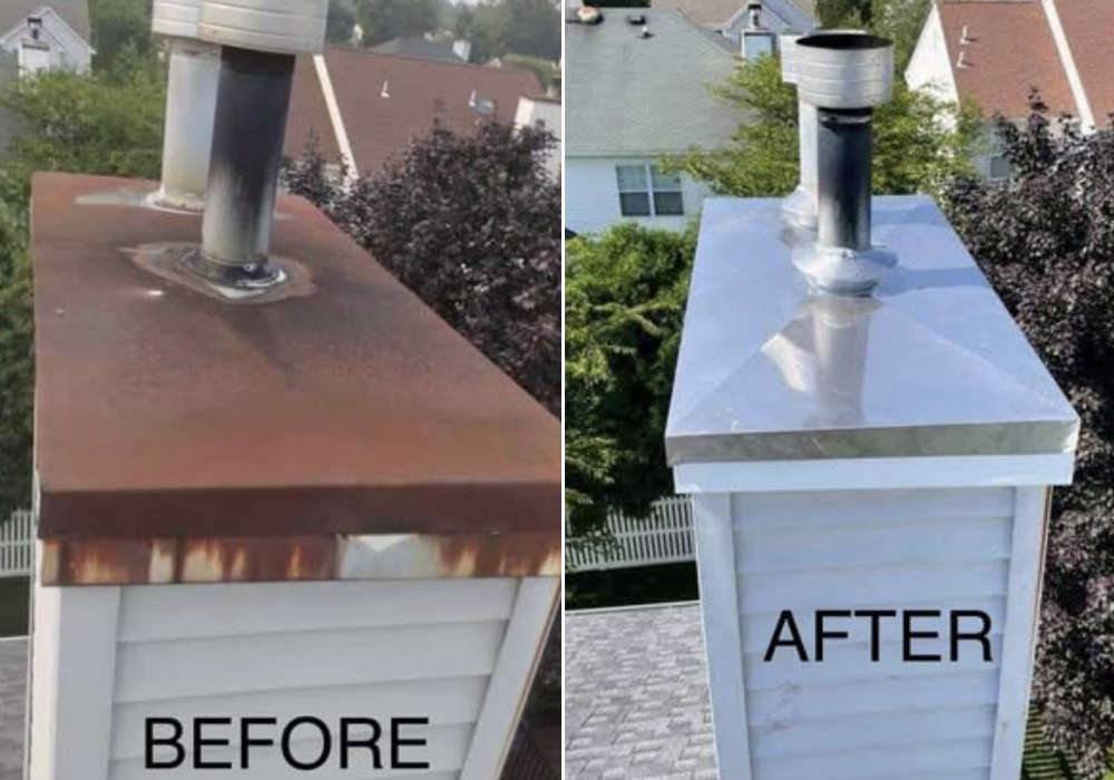 NJ Gold Star Construction crew on a Bergen County roof